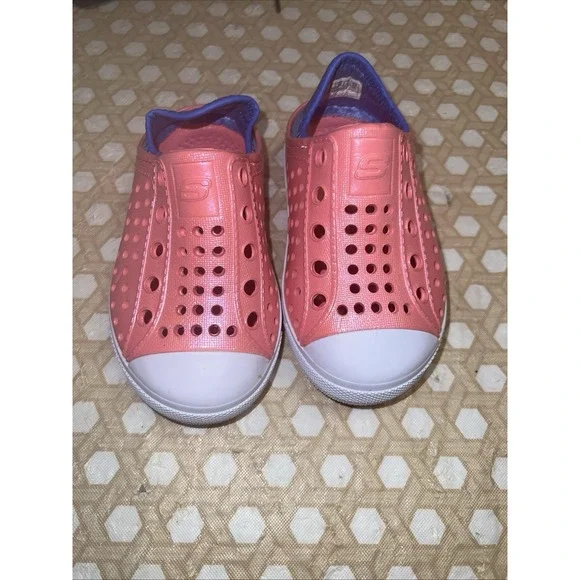Skechers Guzman Steps Pink Water Shoes Size 6 Little Girls Slip‎ On