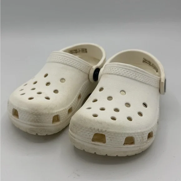 CROCS Kids White Water Shoes Size C8