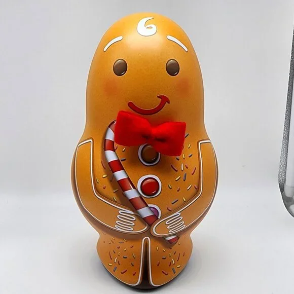 Gingerbread Man Tin Christmas NWOT