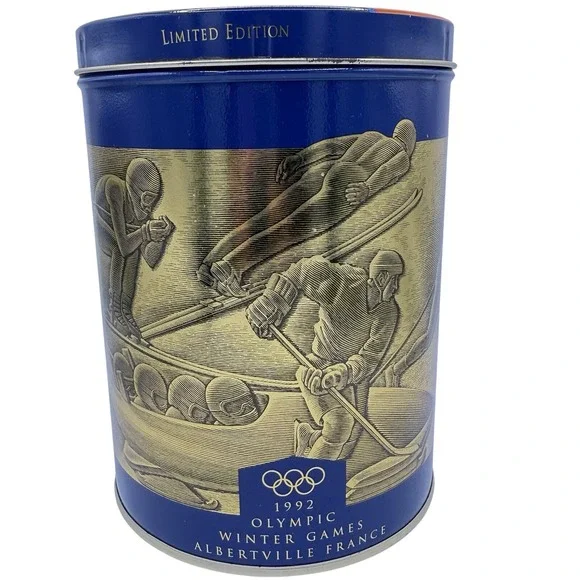 Vintage Uncle Ben's Rice 1992 U.S. Winter Olympics Limited Edition‎ Tin (Empty)