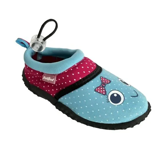 Just Speed Water Polka-dot Versatile Beach Pool Shoe Blue Kids 7