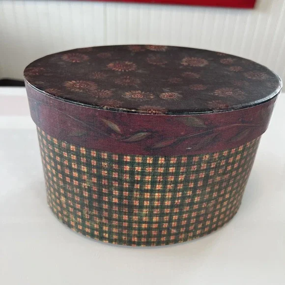Bob's Boxes Lang Proud Animals 1 Of 4 Replacement Box Primitive Plaid Floral