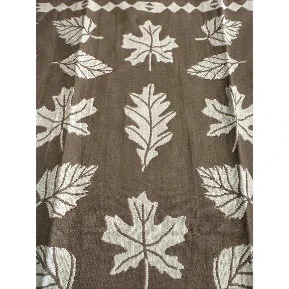 Anthropologie Danika Kitchen Towel Dish Tea Scandi Modern Oak‎ Leaf Geometric