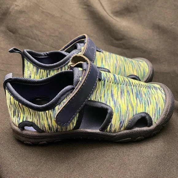 Kidgets-Blue/Green Water‎ Shoes-Size:10