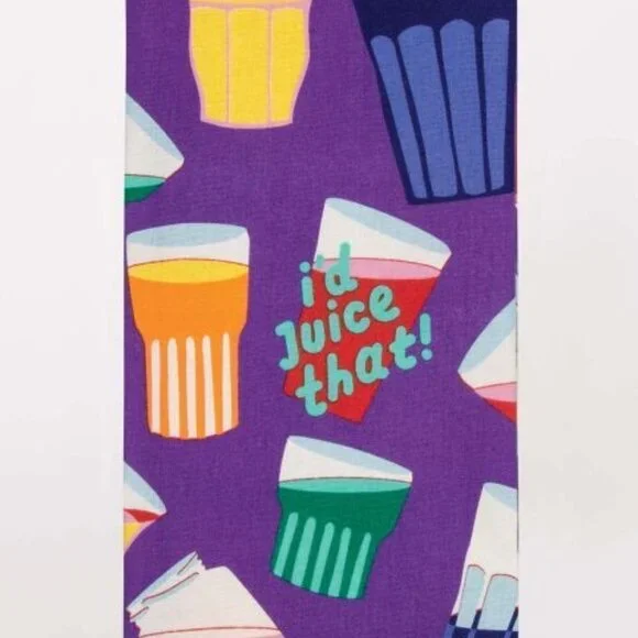 Dish Towel Towel--I'd Juice That!-- Blue Q