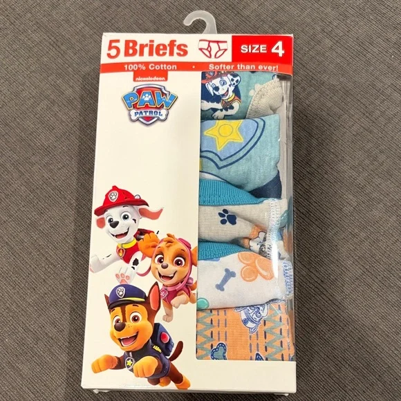 Paw Patrol Boys Briefs Underwear - Size 2T-3T - BRAND NEW!! kids boy brief