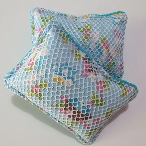 Reusable Sponge Blue Bird Dish Scrubby Set of 2