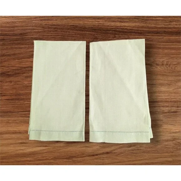 Lime Mint Green Cotton Tea Towels 20x14