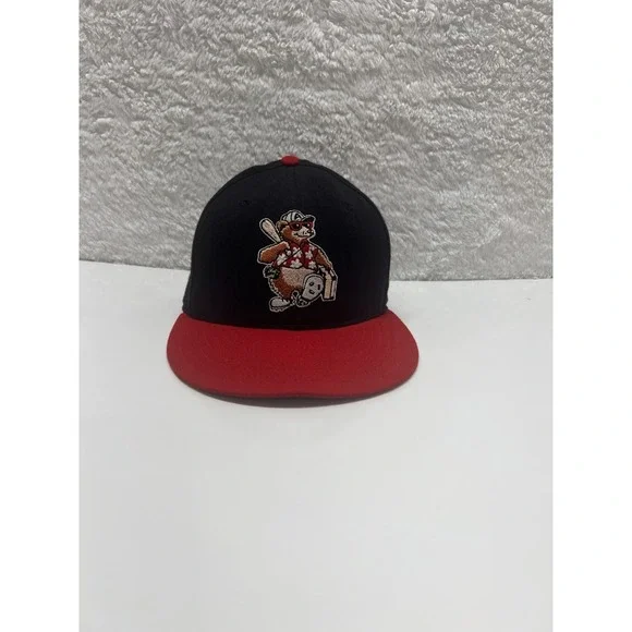 Vintage 90s MiLB New Era Asheville Tourists‎ Fitted Hat Size 6 3/4 Autographed