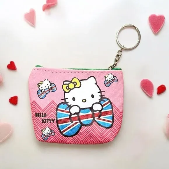 🤯5/$25🤯 Hello Kitty Bow Coin Purse Keychain