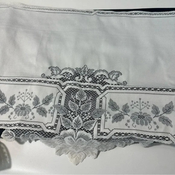 Vintage Heritage Lace New Teatime, Teapot Mantle Scarf 18 x 86