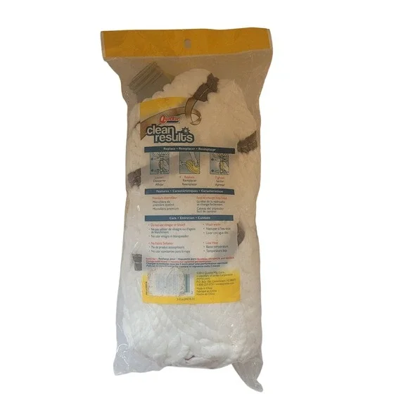 New‎ Quickie Clean Results Microfiber Scrubber Mop Head Refill