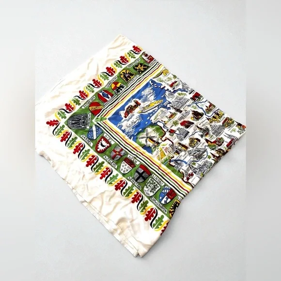 German souvenir 50’s/60’s novelty tablecloth