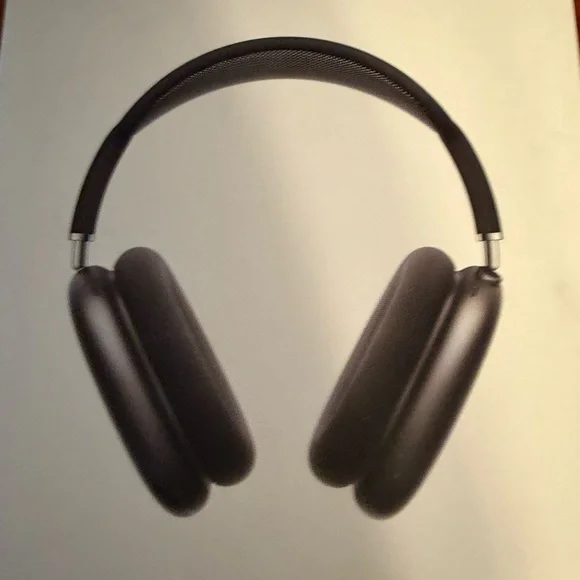 Stylish Black Over-Ear Headphones. Apple