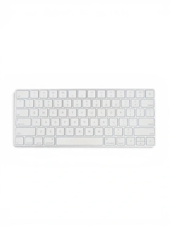Apple Magic Keyboard A1644 Wireless Bluetooth Rechargeable White Tested Working