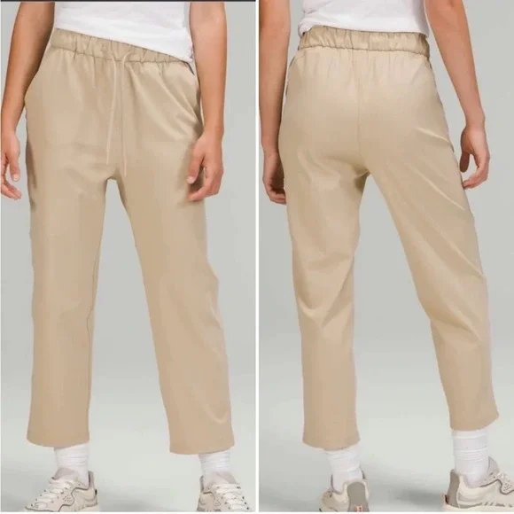 Lululemon Keep‎ Moving Pant 7/8 High-Rise Trench Tan 8