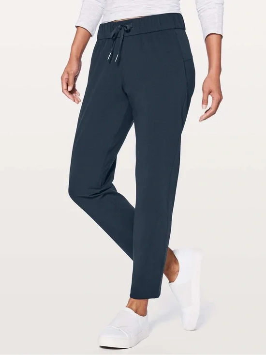 Lululemon On The Fly Pant 28” Nocturnal Teal Size 6