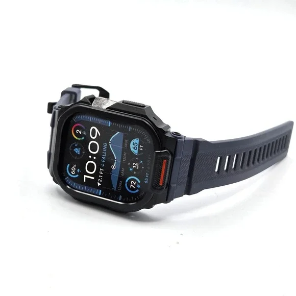 Mens Apple Watch Band 40mm - 49mm Titanium & Ceramic Case GPS LTE WR 100m Dive