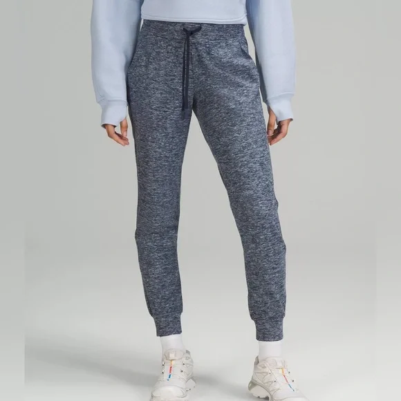 🌿Final Sale Lululemon Ready‎ to Rulu Blue Knit Joggers