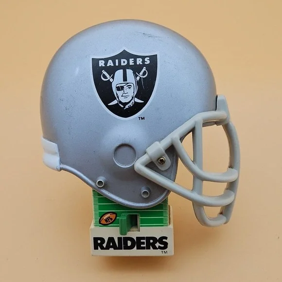 Vintage Oakland Raiders Night Light Tested Works NFL Football Helmet