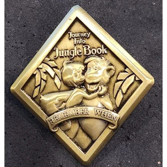 Disney Pin 0000 Jungle Book Mowgli‎ Baloo Bear Brass WDW Remember When LE 750