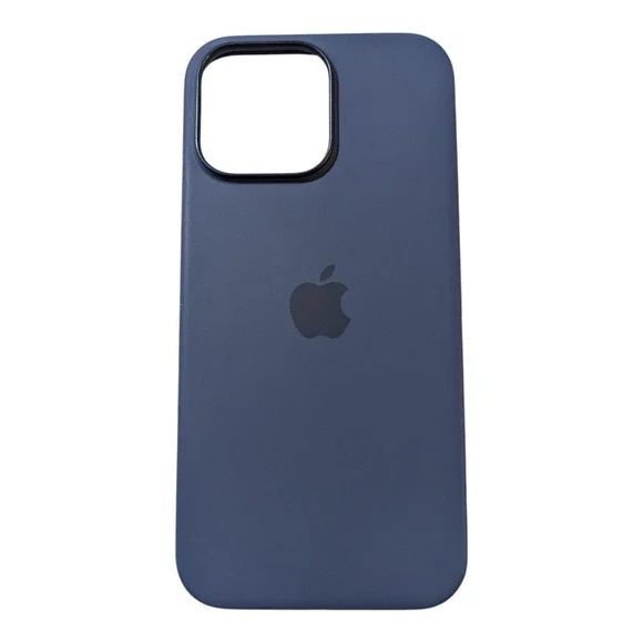E2-Poly Apple Silicone Case with‎ MagSafe for iPhone 16 Pro Max Denim