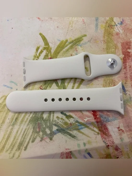 Off-White Silicone Apple Watch Band - 40mm