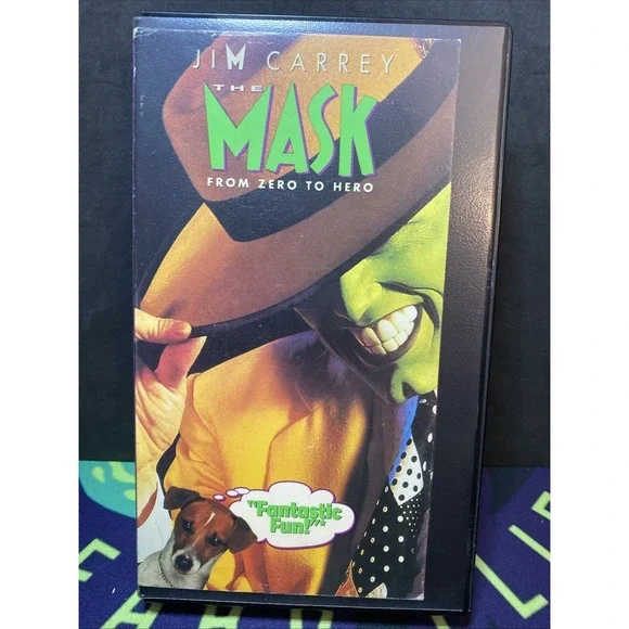 The Mask (VHS, 1995) Cult Classic Jim Carrey Cameron Diaz From Zero to Hero