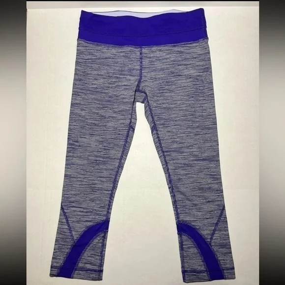 Lululemon Inspire Crop II Wee Are From Space Bruised Berry Capri Legging Size 6