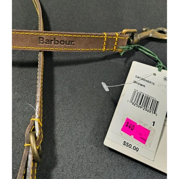 Barbour, Leather Leash, 40.5