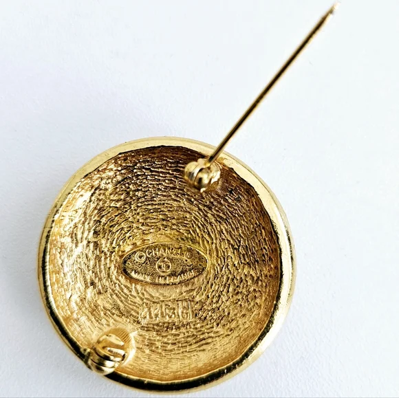 Chanel Gold-plated Sunburst Brooch