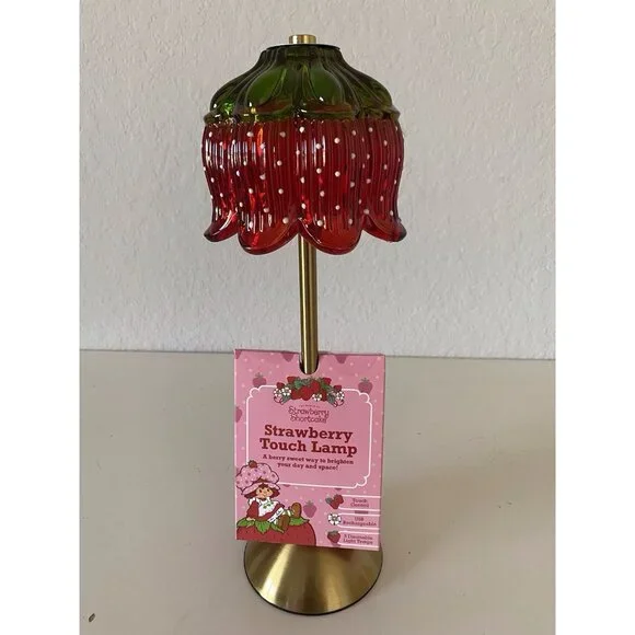 Strawberry‎ Shortcake Touch Lamp USB Rechargeable Glass Dimmable Light VIRAL NEW