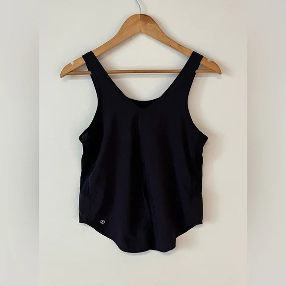 Lululemon Split Back Training Tank Top Black Women's No Size