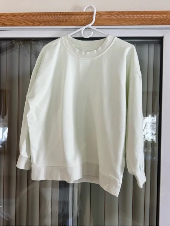 Lululemon Pale Neon Yellow/Green Oversized Sweatshirt