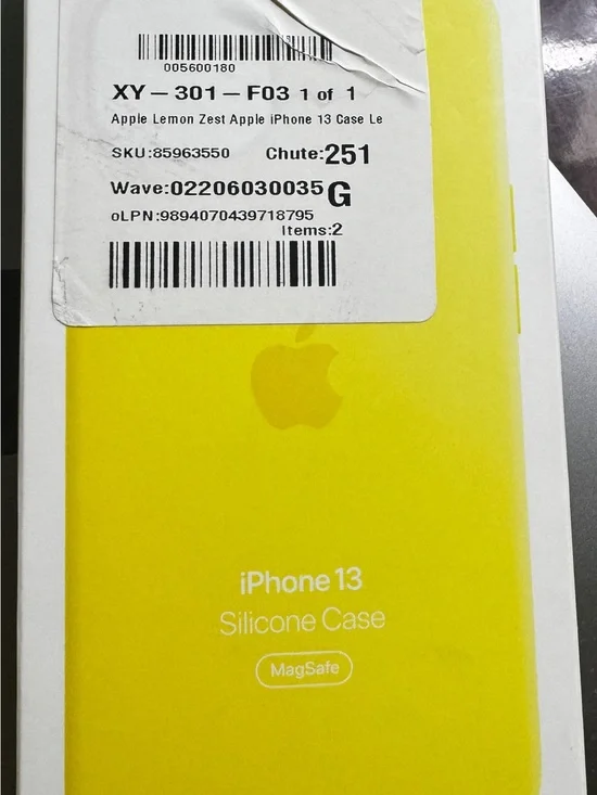 Apple iPhone 13 Silicone Case in Lemon Zest