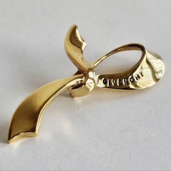 Vintage Givenchy Gold-plated Pin Brooch
