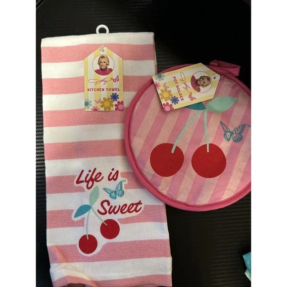 New Dolly Summer 2026 Life Is Sweet Collection Pot Holder & Kitchen Towel