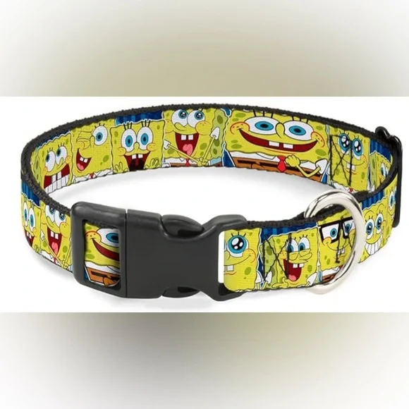 Buckle Down Sponge Bob Dog Collar