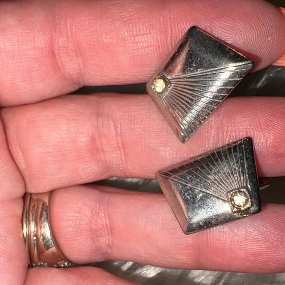 Silver-Tone Men's Cufflinks