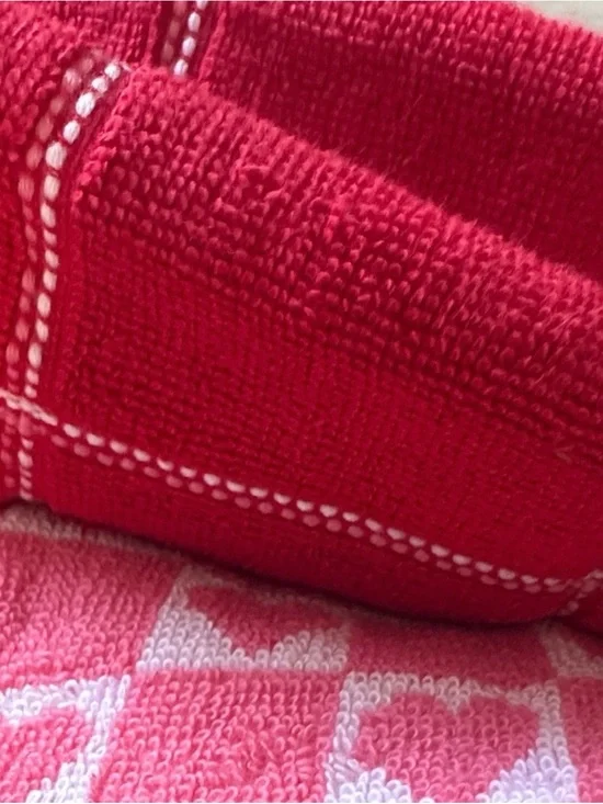 Member's Mark Pink Heart Kitchen Towel Set - 8 Pack NWT