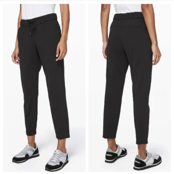 Lululemon On the Fly 7/8 Pant Black Luxtreme Jogger Size 2 LW5BPMS 25 Inseam