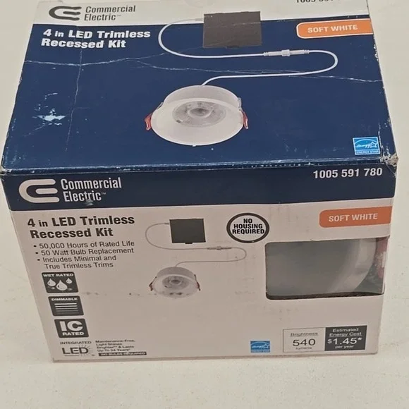 Commercial Electric LED Trimless Integrated LED 4