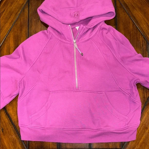 Lululemon Athletica Magenta Half-Zip Hoodie