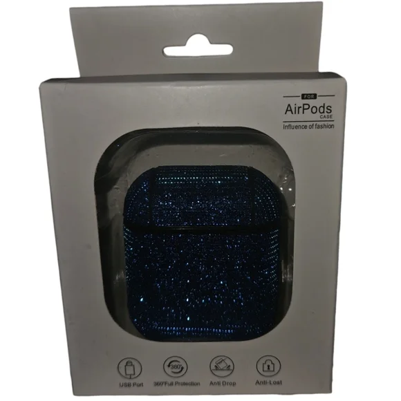 Apple Blue Sparkle Airpod Case Protector