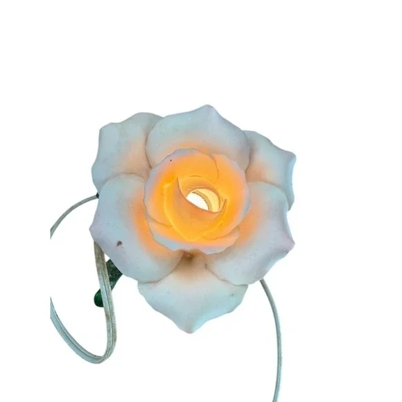 Patriot Lighting Rose‎ Flower LED Plug-In Accent Light Inline Switch vintage