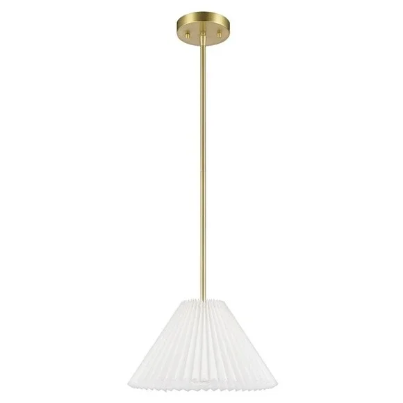 GLOBE Electric x‎ Novogratz 67000103 1-Light Pendant Light Fixture, Matte Bras