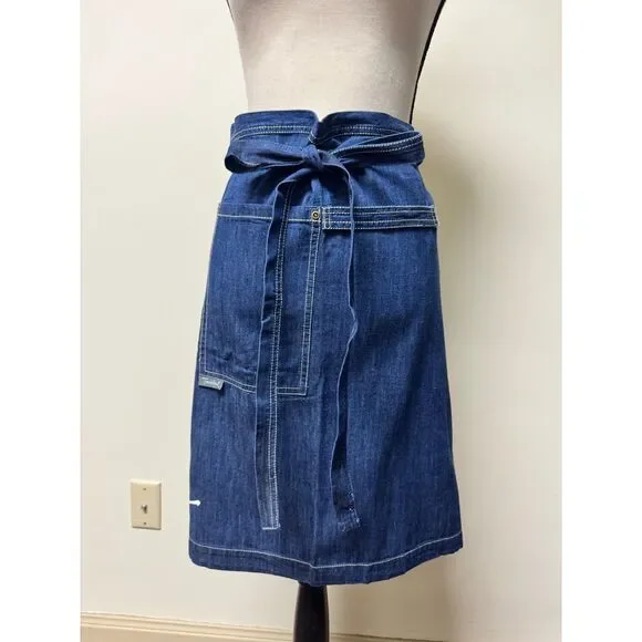 TWISTED WARES 100% Organic Cotton Blue Denim Apron, 