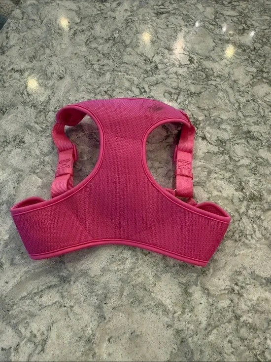 Head Hot Pink Mesh Padded Dog Harness Size Large