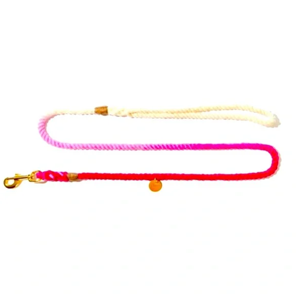 Found My Animal Hand-dyed Rope Leash in Pink