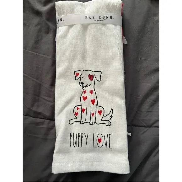 Rae Dunn Puppy Love Dish Towels